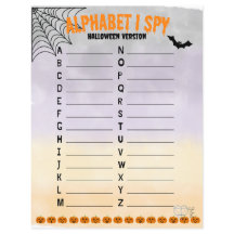 Alphabet I Spy - Versión de Halloween