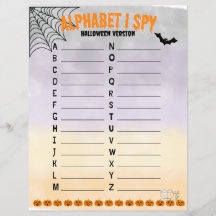 Alphabet I Spy - Versión de Halloween