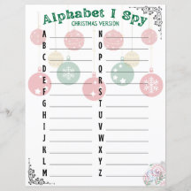 Alphabet I Spy - Versión de Navidades