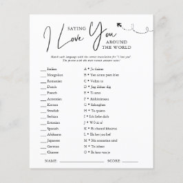 Lámina Alrededor Del Mundo | Juego de ducha de novia