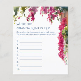 Lámina Amalfi bridal shower games where did they go