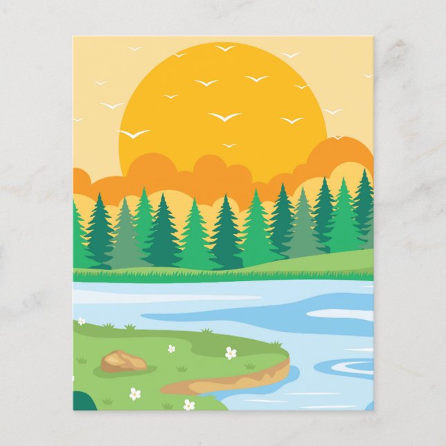 Lámina Amanecer de verano (Anverso)