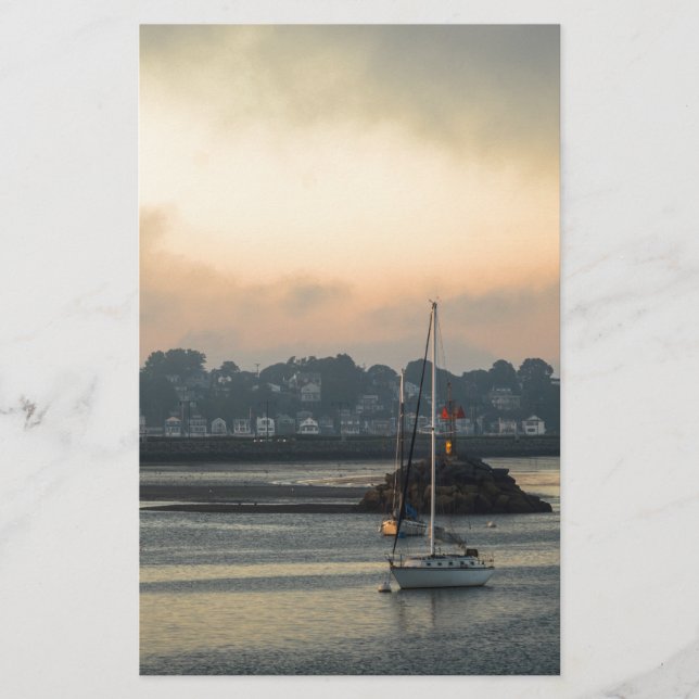 Lámina Amanecer y barcos (Anverso)