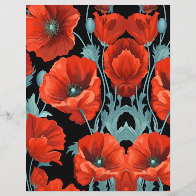 Lámina Amapolas rojas SCV 25 (Anverso)