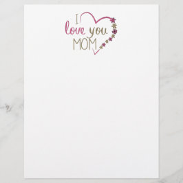 Lámina Amar el corazón del Día de la Madre de mamá