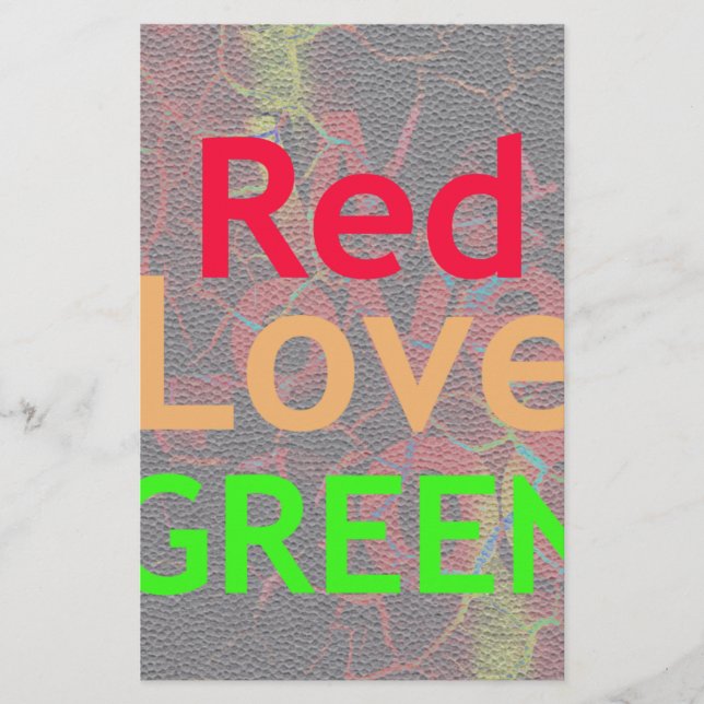 LÁMINA AMAR EL ORO ROJO VERDE (Anverso)