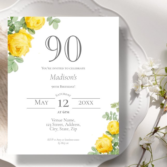 Lámina Amarillo floral | 90.ª invitación al presupuesto p (Subido por el creador)
