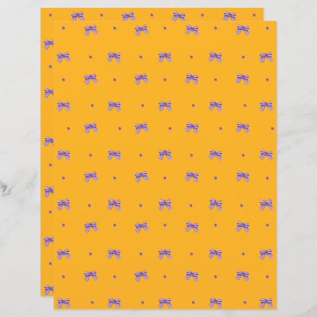 Lámina Amarillo mostaza con arcos morados y violetas (Anverso / Reverso)