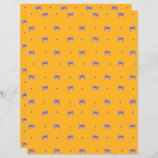 Lámina Amarillo mostaza con arcos morados y violetas