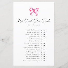 Lámina Amarrando la ducha nupcial dijo que dijo