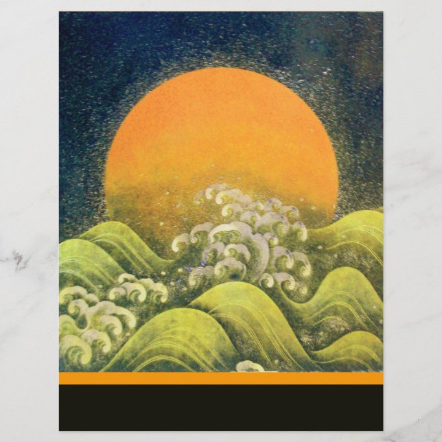 Lámina AMATERASU , SUN GODDESS , amarillo verde negro (Anverso)
