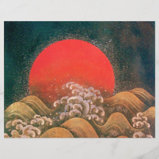 Lámina AMATERASU , SUN GODDESS Red Black Brown (Anverso)