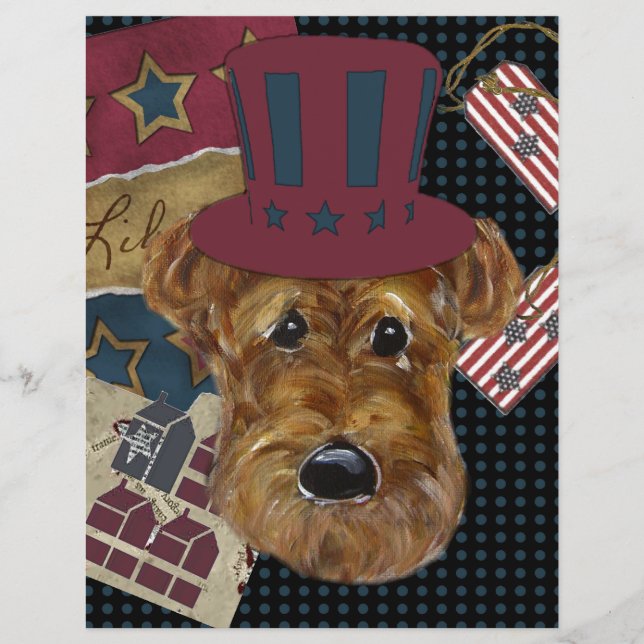 LÁMINA AMERICANA AIREDALE (Anverso)