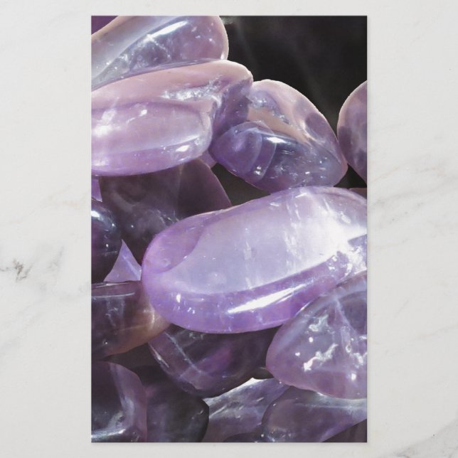 Lámina AMETHYST morado espiritual gemstone (Anverso)