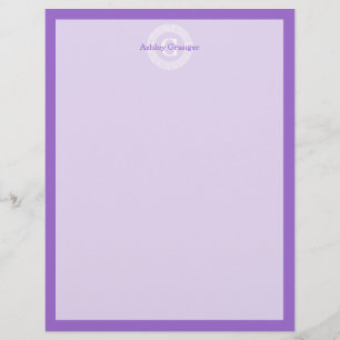 Lámina Amethyst What Greek Key Rnd Frame First Monograma
