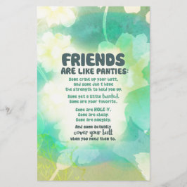 Lámina Amigos como Panties