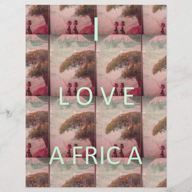 Lámina Amo África Hakuna Matata Kilimanjaro A (Anverso)