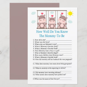 Lámina Amo hipopótamo ¿Qué tan bien conoces el juego de l