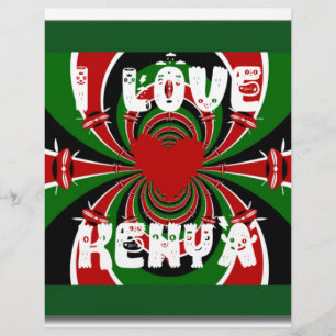 Lámina Amo Kenia: Hermoso y bonito color de bandera nacio
