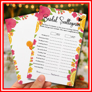 Lámina Amor a Primera Spritz Juego de Bridal Scattegories