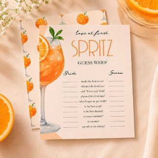 Lámina Amor a Primera Spritz Juego DIY Citrus SIP Melocot