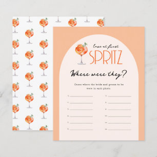 Lámina Amor a Primera Spritz Nupcial Dónde Estaban Juego
