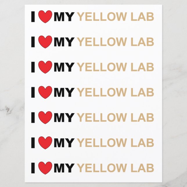Lámina Amor amarillo réflex (Anverso)