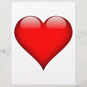 Lámina Amor del corazón rojo