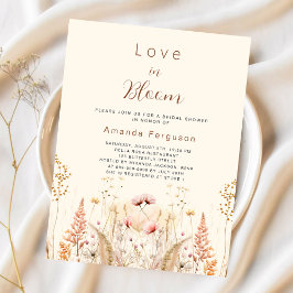 Lámina Amor en flor presupuesto flores silvestres Bridal 