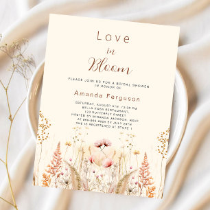 Lámina Amor en flor presupuesto flores silvestres Bridal 