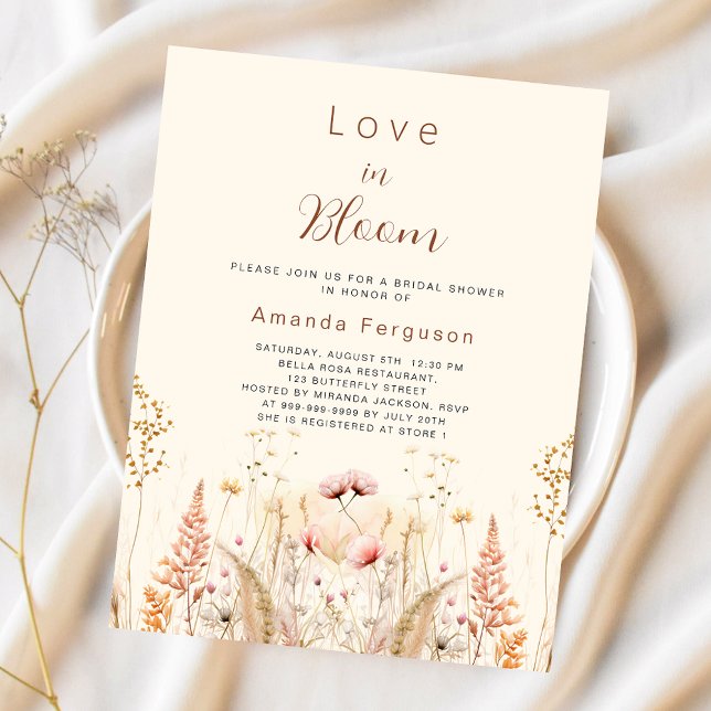 Lámina Amor en flor presupuesto flores silvestres Bridal  (Subido por el creador)