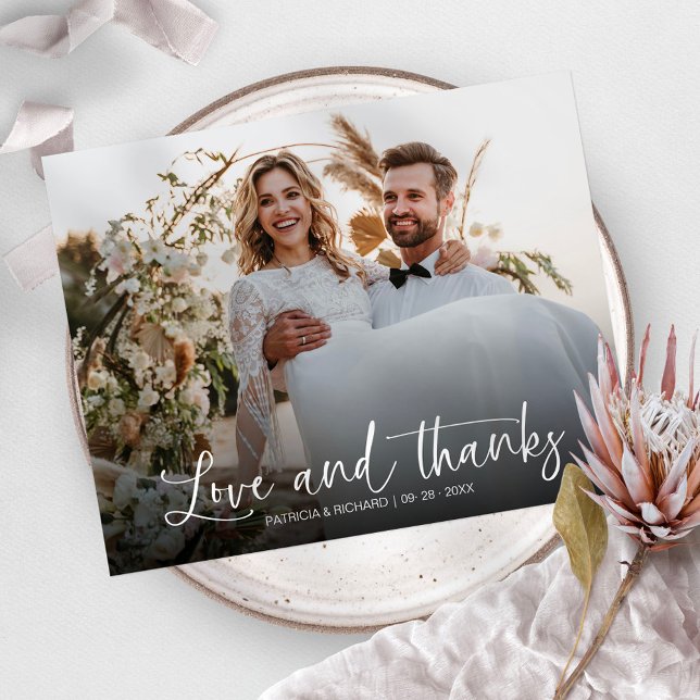 Lámina Amor y gracias Foto Boda de presupuesto Gracias Ca (Subido por el creador)