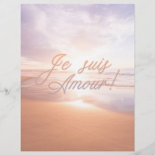 Lámina Amour sacrée Amour divin Poster Je suis amour! (Anverso)