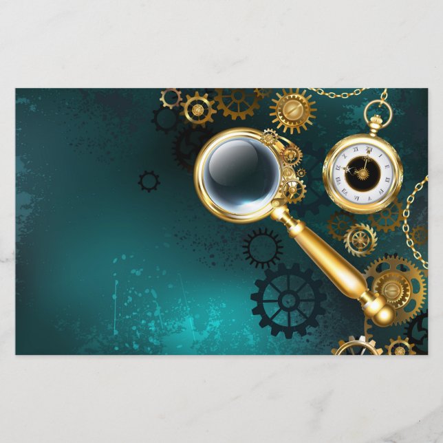 Lámina Ampliador en estilo Steampunk (Anverso)