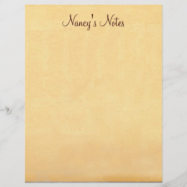 Lámina Añadir cualquier letra de papel antiguo de las not (Anverso)