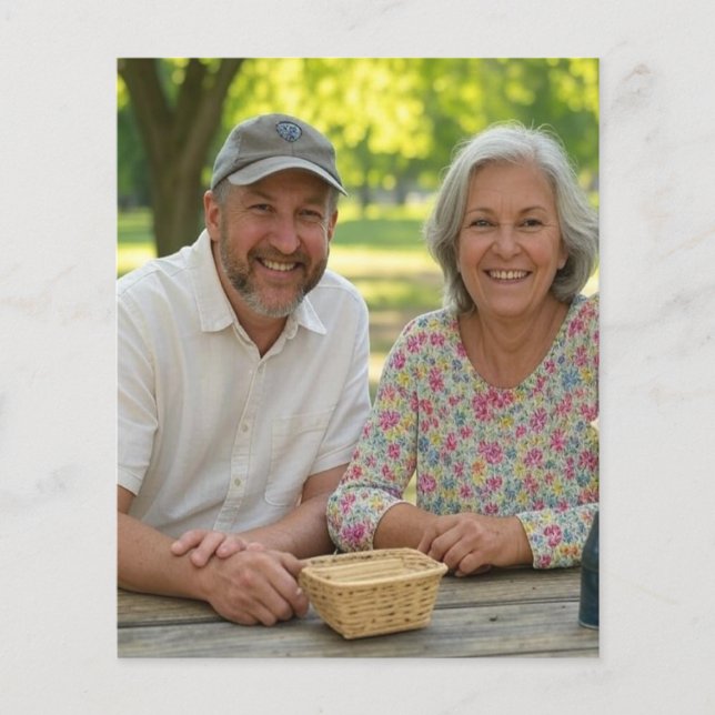 Lámina Añadir Personalizar de foto retirado (Anverso)