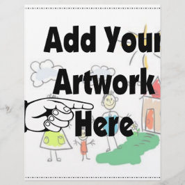 Lámina Añadir su propio trabajo artístico o trabajo infan