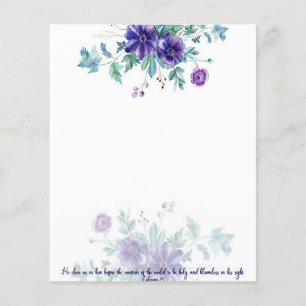 Lámina Anemia acuosa púrpura Efesios 4:1