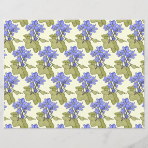 Lámina Anemones azules