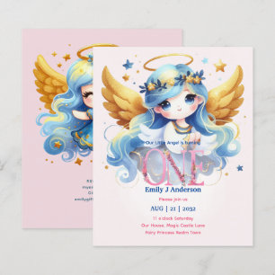 Lámina Ángel 1er cumpleaños Fairy Tale Magic Birthday