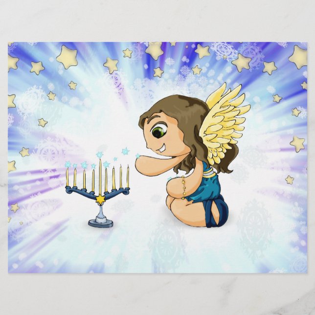 Lámina Ángel de Menorah (Anverso)