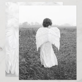 Lámina Ángel Elegante Arte Fotográfico Blanco Y Negro