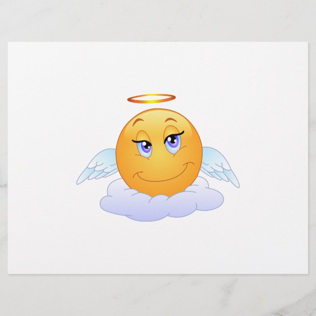 Lámina Angel smiley (Anverso)