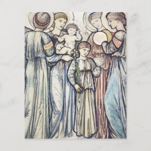 Lámina Ángeles y niños de Sir Edward Burne–Jones