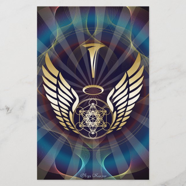 Lámina Angelic Merkaba-Metatron (Anverso)