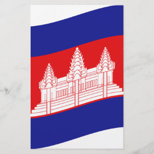 Lámina Angkor Wat Ola de bandera camboyana