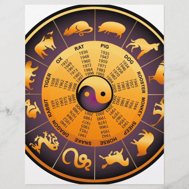 Lámina Animal Yin Yang (Anverso)