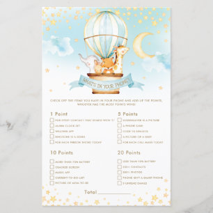 Lámina Animales de globos aerostáticos ¿Qué hay en tu jue