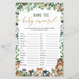 Lámina Animales De La Tierra De La Cuta Denominan Juego D