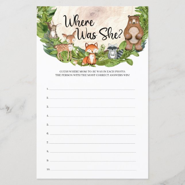 Lámina Animales de madera trozos de madera verde donde es (Anverso)